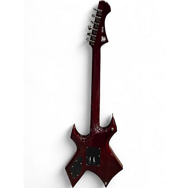 Used B.C. Rich MK7 WARLOCK Trans Crimson Red Solid Body Electric Guitar