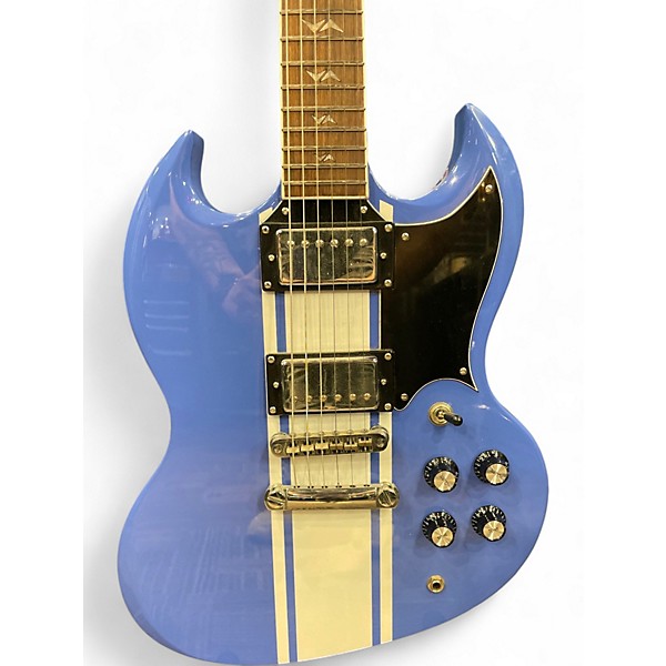 Used Westcreek racer Blue Solid Body Electric Guitar