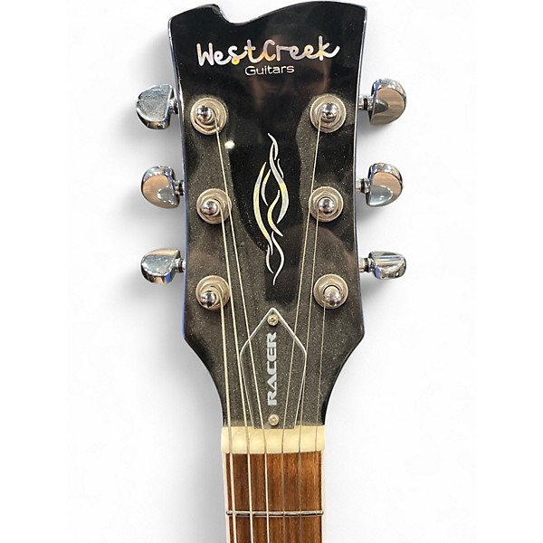 Used Westcreek racer Blue Solid Body Electric Guitar