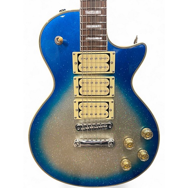 Used Firefly les paul ace freeley Silver Sparkle Solid Body Electric Guitar
