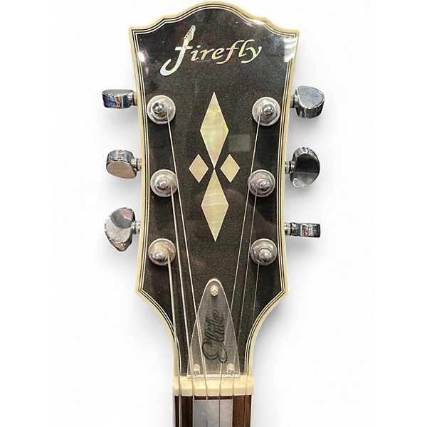 Used Firefly les paul ace freeley Silver Sparkle Solid Body Electric Guitar