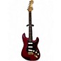 Used 1997 Fender Stratocaster Deluxe Cherry Solid Body Electric Guitar thumbnail