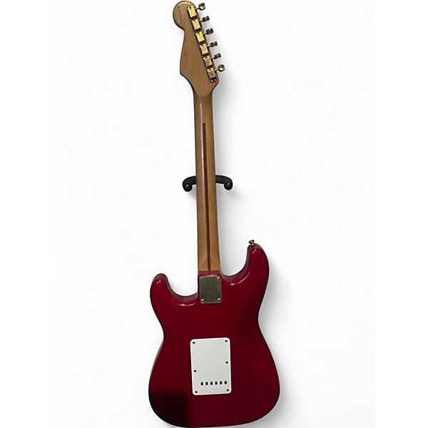Used 1997 Fender Stratocaster Deluxe Cherry Solid Body Electric Guitar