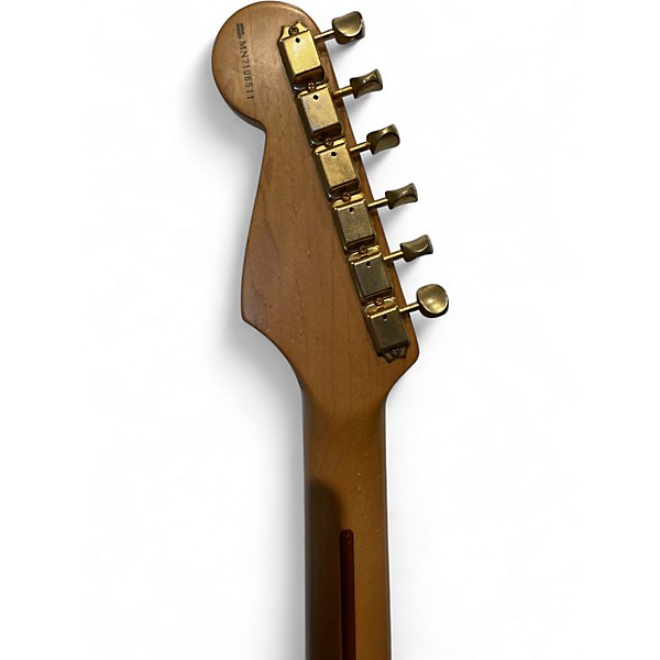 Used 1997 Fender Stratocaster Deluxe Cherry Solid Body Electric Guitar