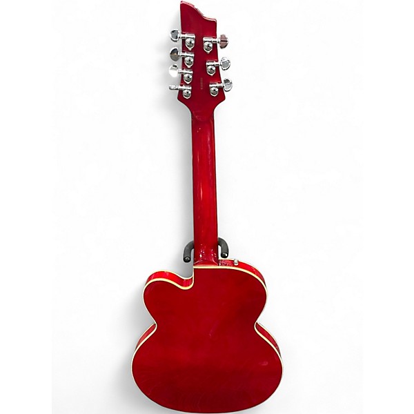 Used Schecter Guitar Research JAZZ-7 Wine Red Hollow Body Electric Guitar