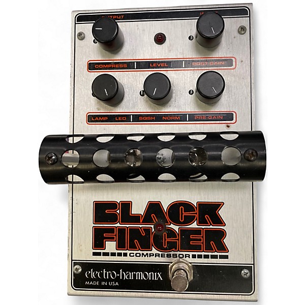 Vintage 1990s Electro-Harmonix Classics Black Finger Compressor Effect Pedal