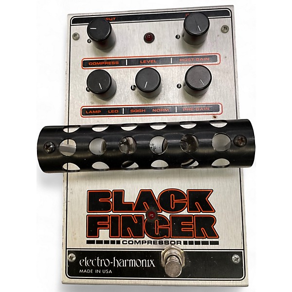 Vintage 1990s Electro-Harmonix Classics Black Finger Compressor Effect Pedal