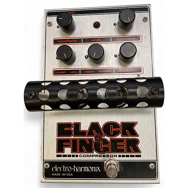 Vintage 1990s Electro-Harmonix Classics Black Finger Compressor Effect Pedal