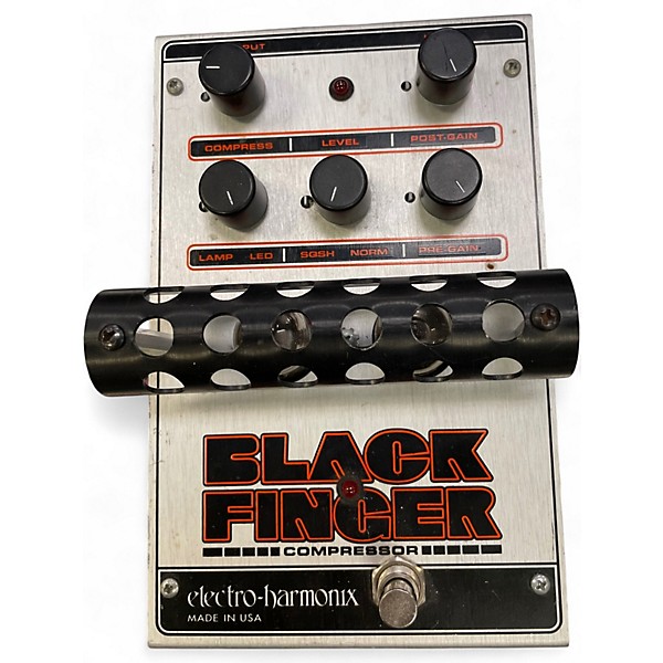 Vintage 1990s Electro-Harmonix Classics Black Finger Compressor Effect Pedal