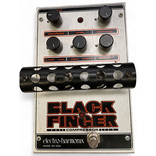 Vintage 1990s Electro-Harmonix Classics Black Finger Compressor Effect Pedal
