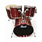 Used Pearl 5 Piece Export Maroon Drum Kit thumbnail