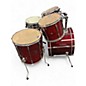 Used Pearl 5 Piece Export Maroon Drum Kit