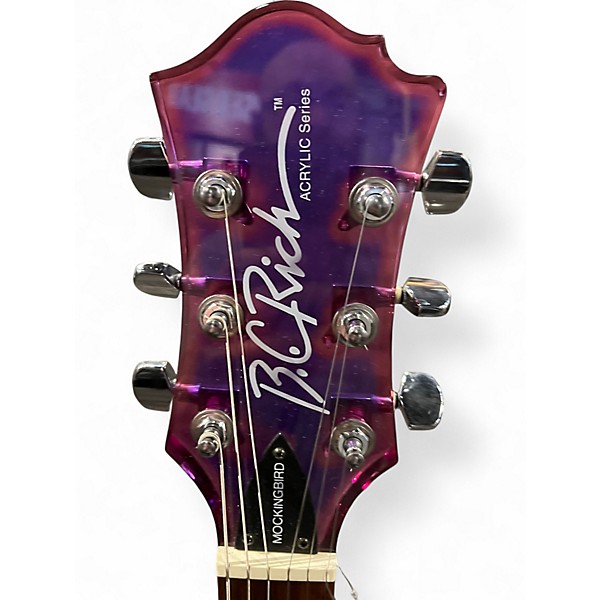 Used B.C. Rich Mockingbird Trans Purple Solid Body Electric Guitar
