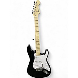 Used Squier Standard Stratocaster Black Solid Body Electric Guitar