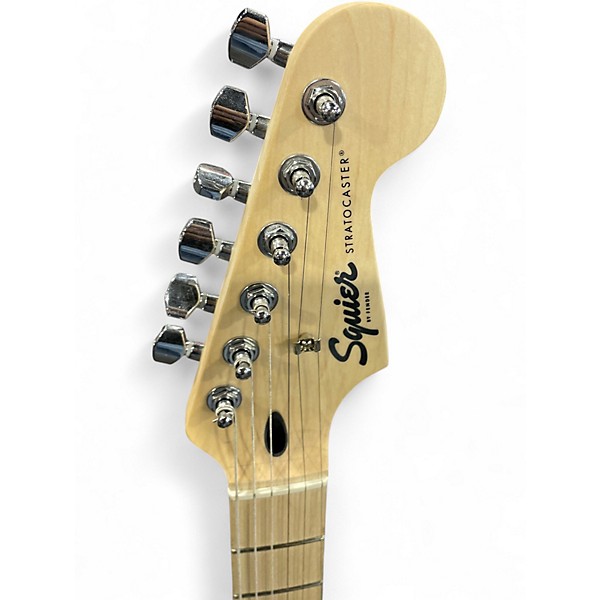 Used Squier Standard Stratocaster Black Solid Body Electric Guitar