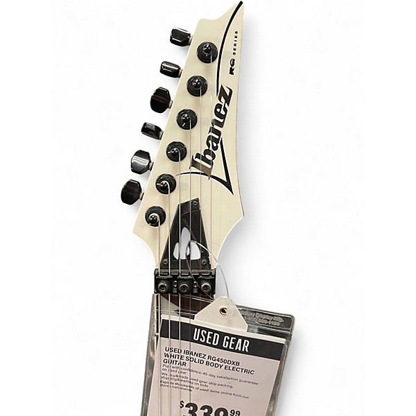Used Ibanez RG450DXB White Solid Body Electric Guitar