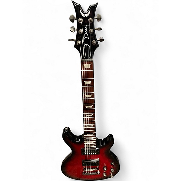 Used Dean icon x Trans Red Solid Body Electric Guitar