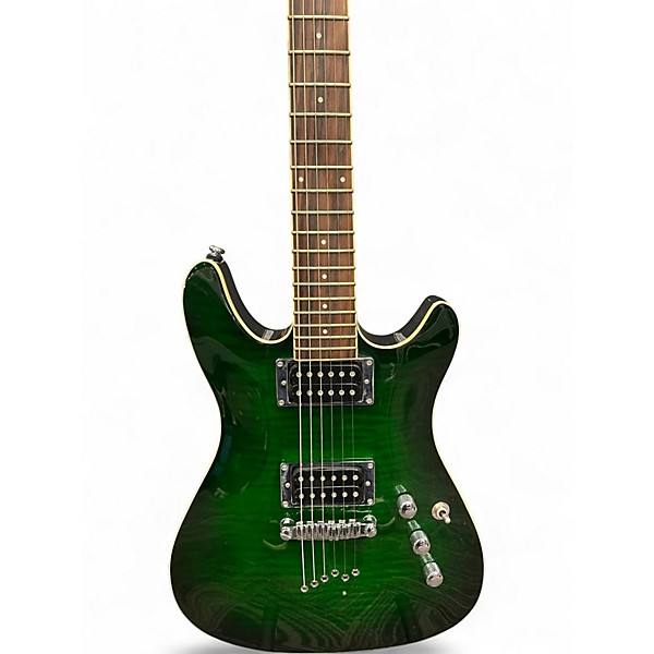 Used Ibanez SZ320 Trans Green Solid Body Electric Guitar