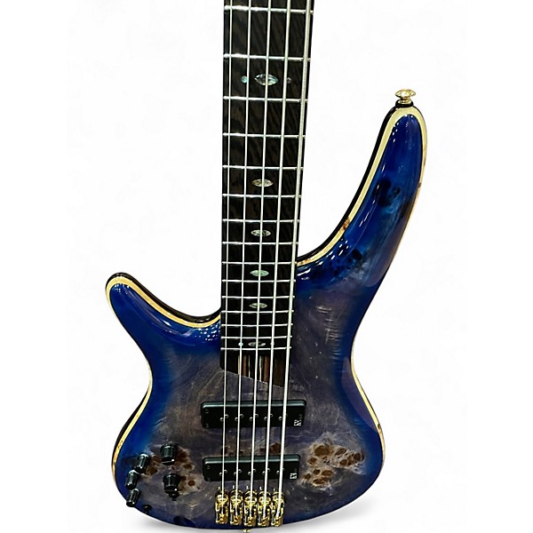 Used Ibanez SR2605L CERULEAN BLUE BURST Electric Bass Guitar