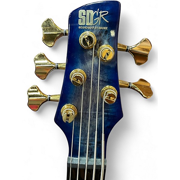 Used Ibanez SR2605L CERULEAN BLUE BURST Electric Bass Guitar