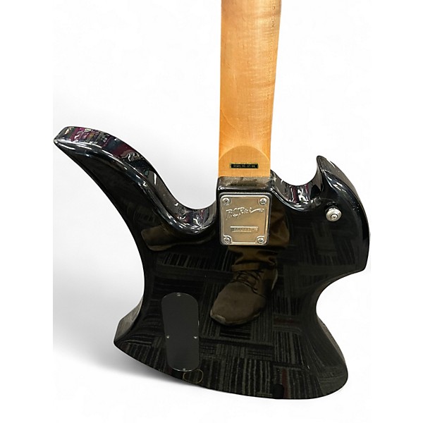 Used B.C. Rich Bronze Series Mockingbird Black Solid Body Electric Guitar