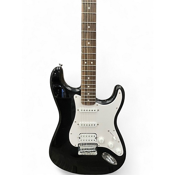 Used Squier Bullet Stratocaster Black Solid Body Electric Guitar