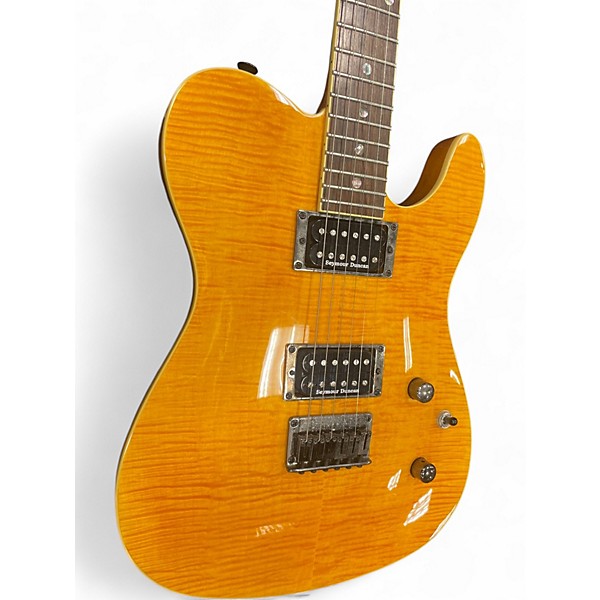 Used Fender Special Edition Custom Telecaster FMT HH Amber Solid Body Electric Guitar