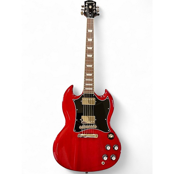 Used Epiphone SG Standard Red Solid Body Electric Guitar