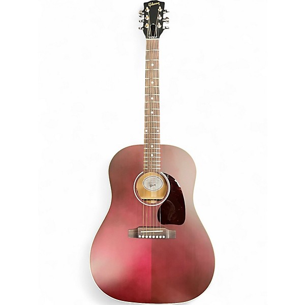 Used 2025 Gibson J45 Special Wine Red Acoustic Electric Guitar