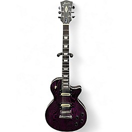 Used Firefly CLASSIC FFLP Trans Purple Solid Body Electric Guitar