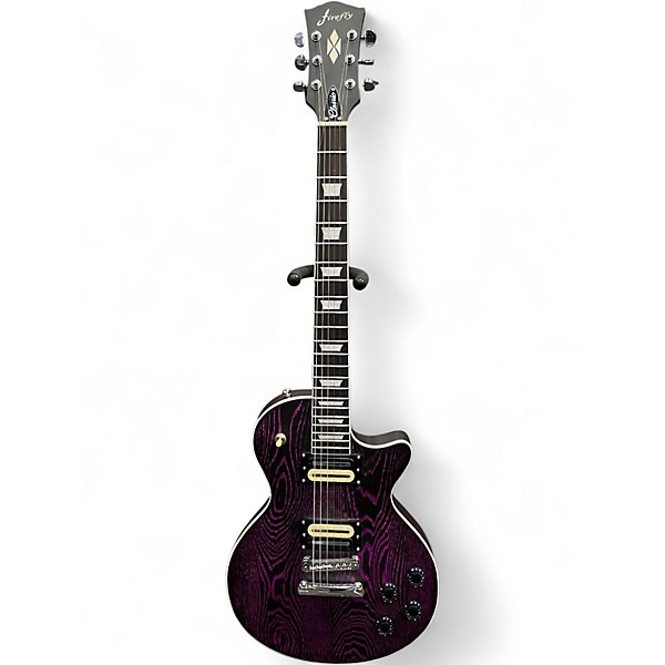 Used Firefly CLASSIC FFLP Trans Purple Solid Body Electric Guitar