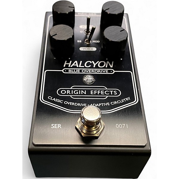Used Origin Effects Halcyon Blue Overdrive Black Edition Effect Pedal