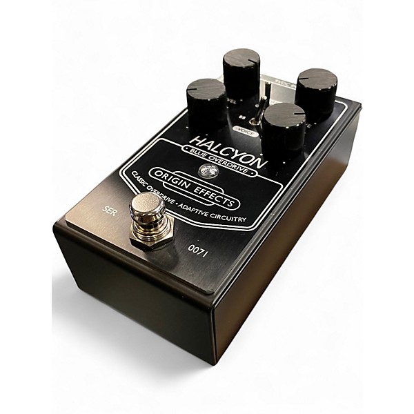 Used Origin Effects Halcyon Blue Overdrive Black Edition Effect Pedal