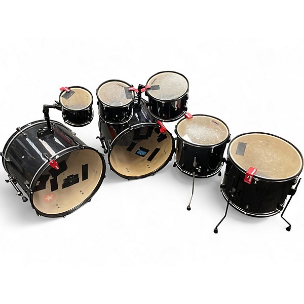 Used PDP by DW 7 Piece Encore Black Sparkle Drum Kit