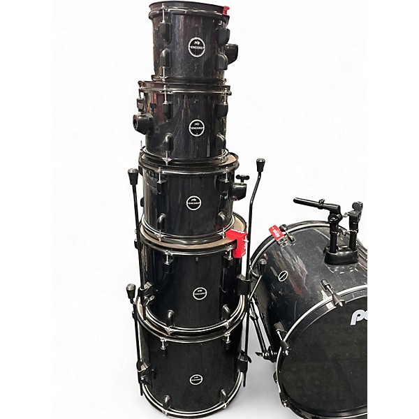 Used PDP by DW 7 Piece Encore Black Sparkle Drum Kit