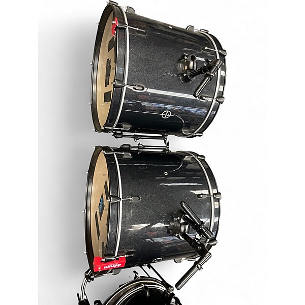 Used PDP by DW 7 Piece Encore Black Sparkle Drum Kit