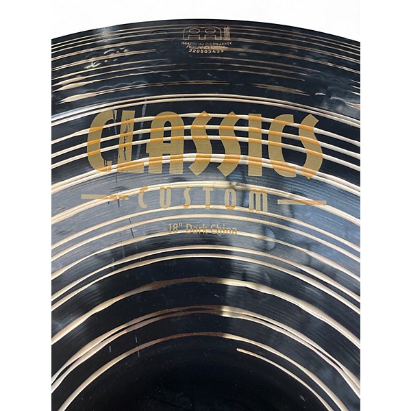 Used MEINL 18in Classic Custom Dark China Cymbal