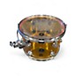 Used Soundwave Master 5 Piece Ice Crystal Acrylic Shell Pack Amber Drum Kit