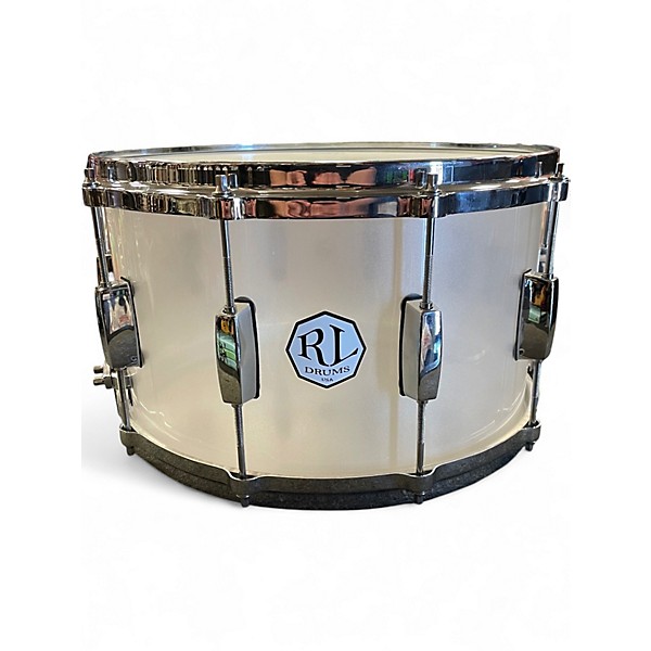 Used Rl Drums 14X8 Seamless Acrylic Snare Frost White Drum