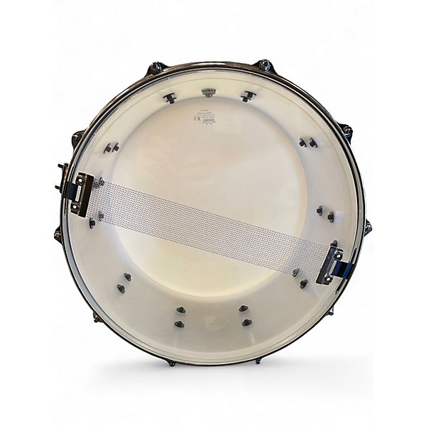 Used Rl Drums 14X8 Seamless Acrylic Snare Frost White Drum