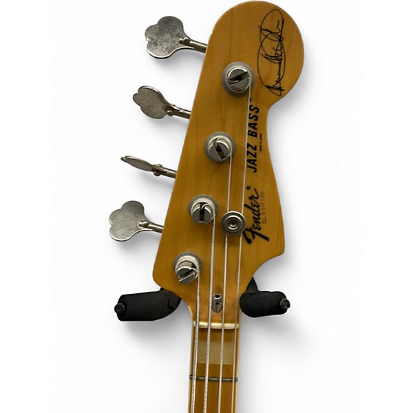 Used Fender Marcus Miller Signature Jazz Bass Natural Electric Bass Guitar
