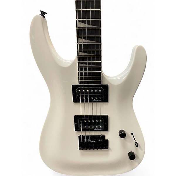 Used Jackson JS22 Dinky White Solid Body Electric Guitar