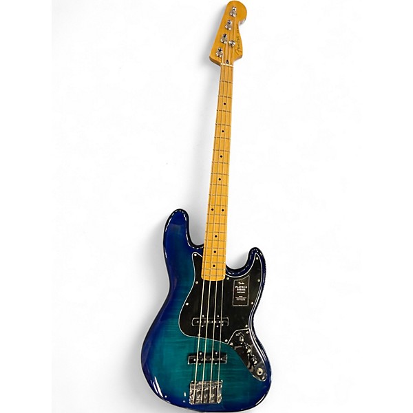 Used Fender Player II Jazz Bass Blue Burst Solid Body Electric Guitar