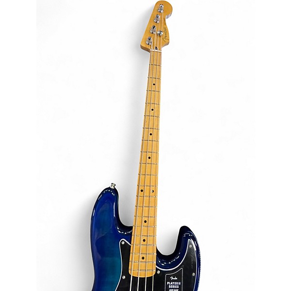 Used Fender Player II Jazz Bass Blue Burst Solid Body Electric Guitar