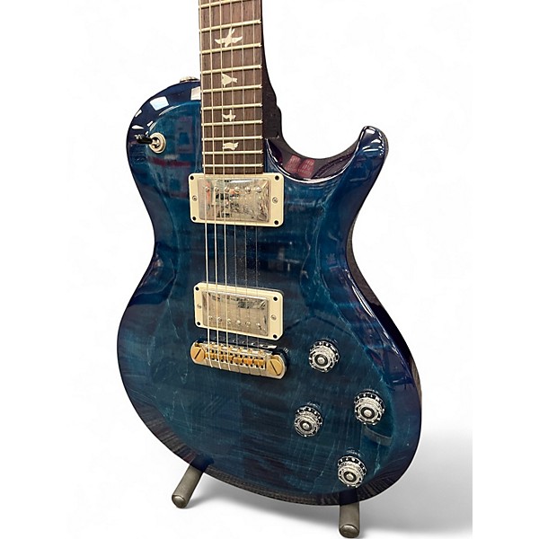 Used PRS Singlecut Trans Blue Solid Body Electric Guitar