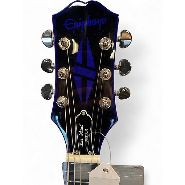 Used Epiphone Les Paul Custom Widow Blue Indigo Solid Body Electric Guitar