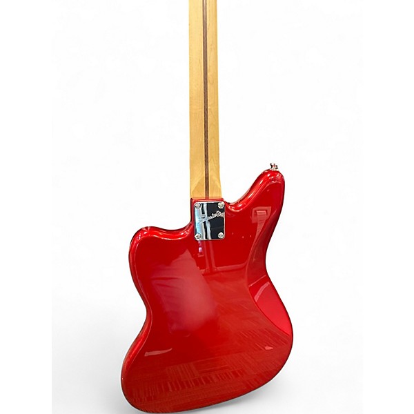 Used Squier JAGUAR BASS red Electric Bass Guitar
