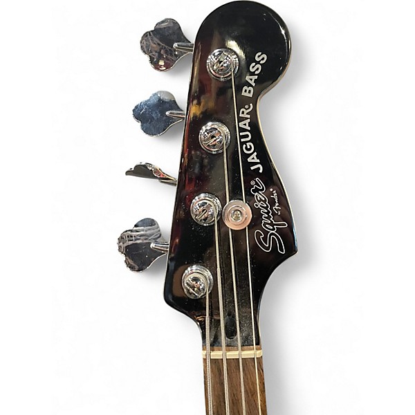 Used Squier JAGUAR BASS red Electric Bass Guitar