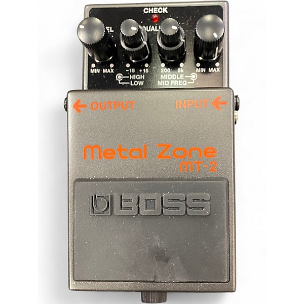 Used BOSS MT2 Metal Zone Distortion Effect Pedal
