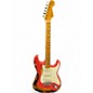 Used 2018 Fender Custom 57 LTD HVY RELIC STRAT FIESTA RED ONER 2 TONE SUNBURST Solid Body Electric Guitar thumbnail